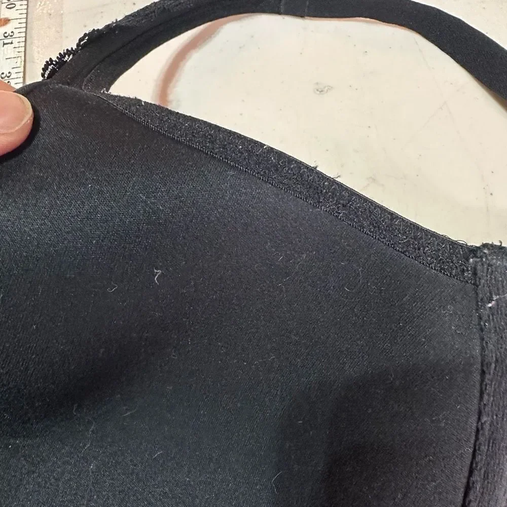Soma Embraceable Full Coverage Lace Trim‎ Underwire Black Bra - Size 36DD